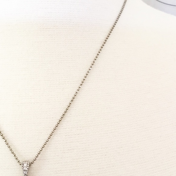 Sterling Silver Anchor Necklace Marked 925 - Picture 4 of 5